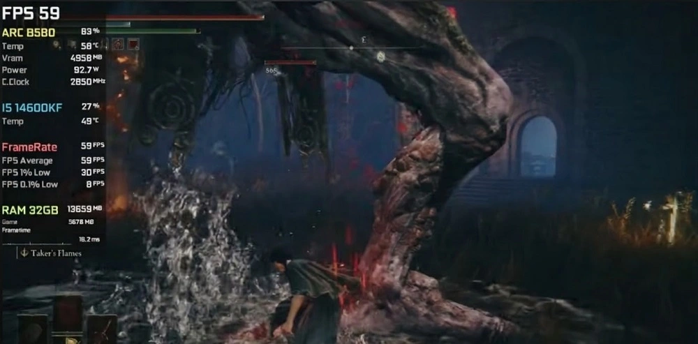 Test game Elden Ring trên Intel Arc B580